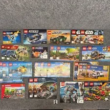LEGO Instruction Manual Lot City Star Wars Marvel Speed Champions Creator