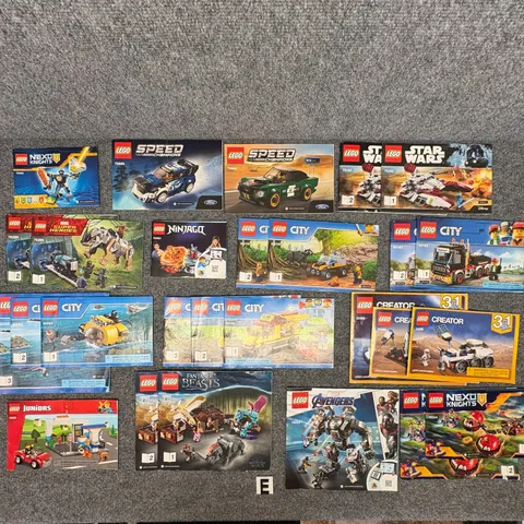 LEGO Instruction Manual Lot City Star Wars Marvel Speed Champions Creator