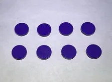 Lego Lot Of 8 Medium Lilac Purple 2x2 Round Flat Tiles Tile City Part