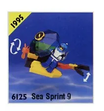 LEGO Aquazone: Sea Sprint 9 (6125) Just Missing Knives Otherwise Complete 