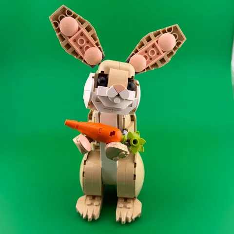 LEGO Creator 31162 Cute Bunny Partial Build Bunny w/ Carrot Display Figure