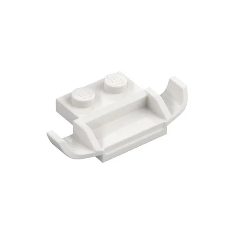 LEGO 20x White Plate, Modified 1 x 2 with Racers Car Grille inv.592