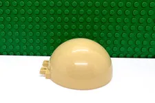 Lego 1 Tan 8x8x3 Canopy Dome Half Sphere Windshield Windscreen NEW