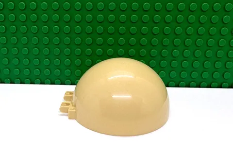 Lego 1 Tan 8x8x3 Canopy Dome Half Sphere Windshield Windscreen NEW