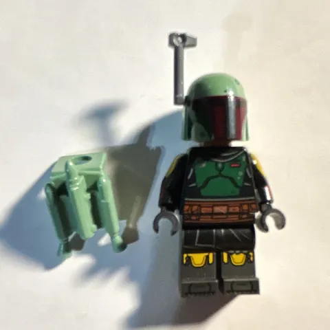LEGO Star Wars Boba Fett Minifigure w/ Helmet, Jetpack & Green Backpack