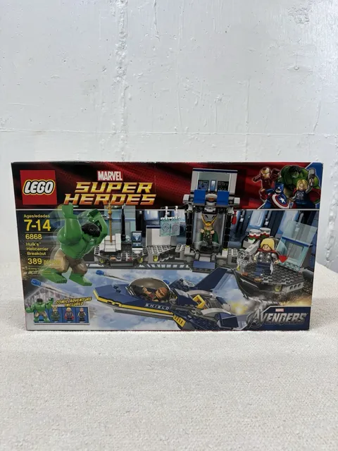 LEGO Marvel Avengers 6868 Hulk's Helicarrier Breakout NEW SEALED Retired 2012