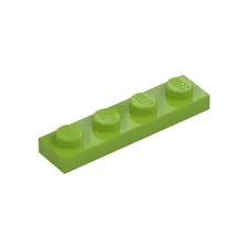 LEGO 12x Lime Plate 1 x 4 inv.592