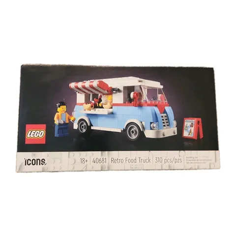 Sealed LEGO Icons Retro Food Truck 40681  Food Truck Complete Set 310 pcs