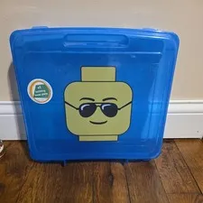 Lego Iris container Storage Case Blue 