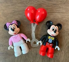 Lego Duplo Mickey Minnie Mouse Clubhouse Figures W/ Balloon Birthday Parade 