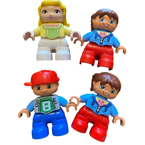 Lego Duplo mini figure play figures people set of four building fun imaginative