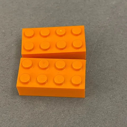 Lego 3001 Orange Replacement Parts Pieces Lot of 2