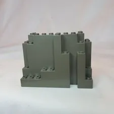 LEGO MOUNTAIN BOTTOM / ROCK WALL #6082 DARK  GREY  4x10x6