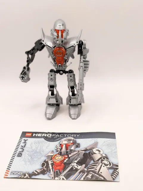 LEGO HERO Factory: Duncan Bulk (7168) Bionicle Figure Set Complete With Manual 