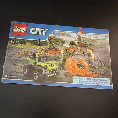 LEGO City Volcano Starter Set 60120 Illustrated Instruction Manual Booklet 2016
