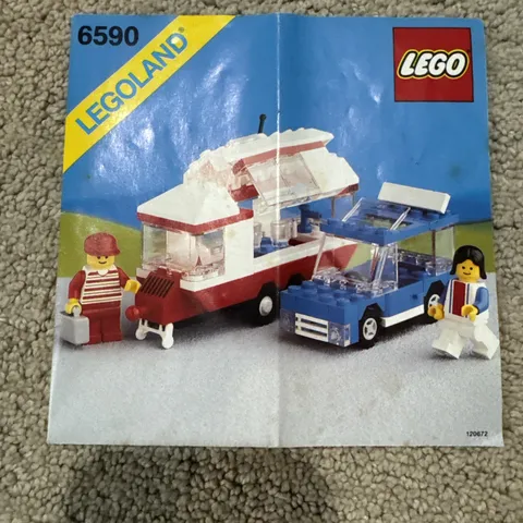 LEGO 6590 instruction manual for Vacation Camper 1988 Car  