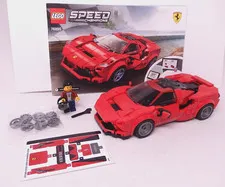 Lego 76895 Ferrari F8 Tributo Speed Champions 100% Complete