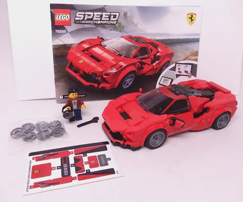 Lego 76895 Ferrari F8 Tributo Speed Champions 100% Complete