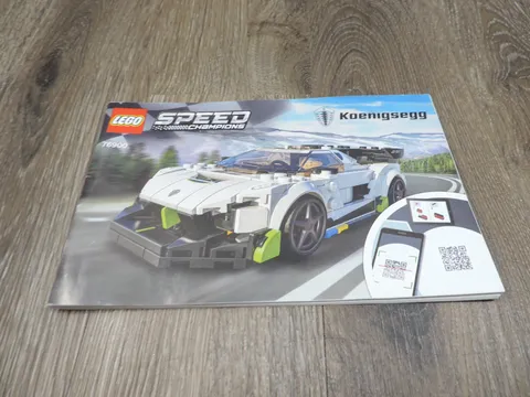 Lego Speed Champions Koenigsegg 76900 Instruction Manual Only