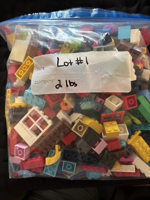 LEGO 2 LB Bags Of Bulk Assorted Lego Parts & Pieces, Lots of Variety!