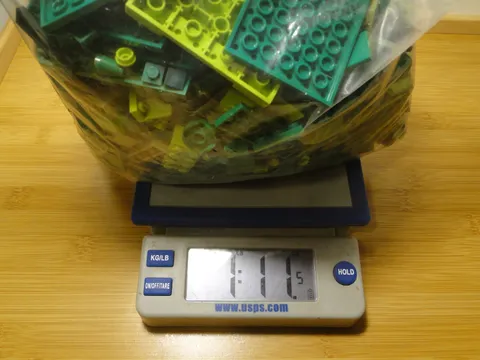 Lego Bulk Bricks Pieces Random Lot Green Dark  Moss Bright Color Plate