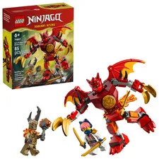 LEGO NINJAGO Dragons Rising Kai's Dragon Mech Battle Pack 71851, 85 Pieces NEW