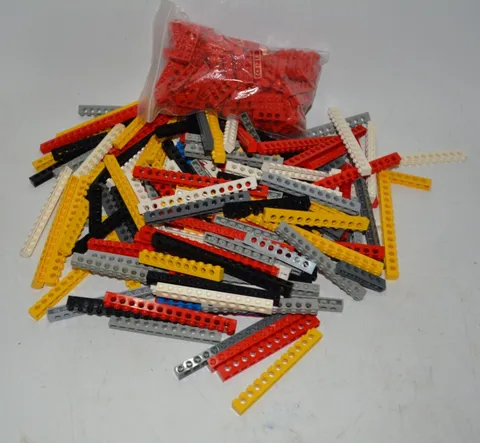 LEGO Technic Bricks Lot 2 lb – Mixed Colors – Red Yellow White Blue – Bulk Parts