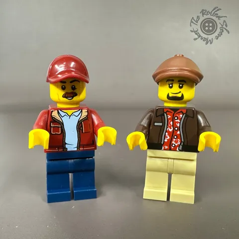 LEGO Minifigure Lot of 2 City Taxi Drivers CTY1043 CTY1953