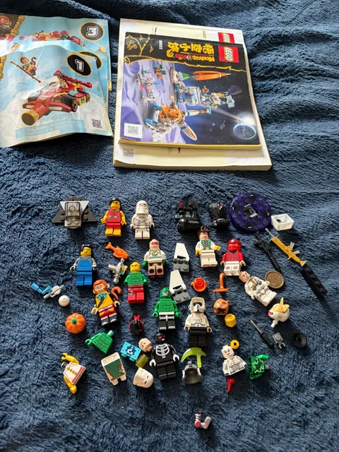 LEGO Minifigure Lot Monkie Kid & others Star Wars &instruction books 80037 80032