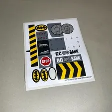 *READ* Lego Batman Original Sticker Sheet Batmobile: Two-Face's Escape Set 7781