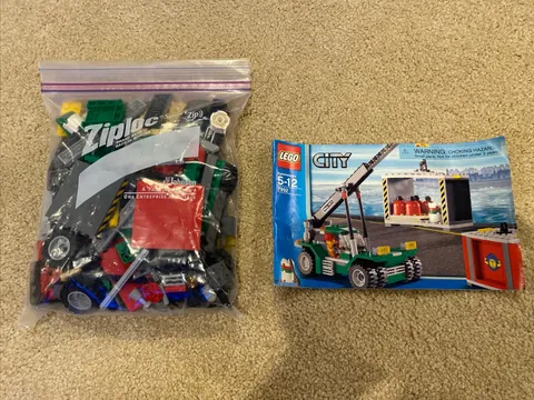 LEGO City 7992 Container Stacker Set Complete Pieces with Instructions NO BOX