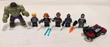 LEGO Avengers Lot of 6 - Hulk Thor Black Widow Hawkeye Nick Fury Crossbones