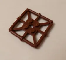 Lego x1 Reddish Brown 2x2 Modified Plate With Square Bar Frame, 30094 (028-221)