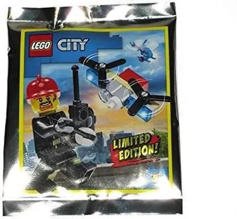LEGO City Fireman with Drone Foil Pack Set 952002