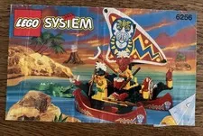 MANUAL ONLY Lego 6256  Vintage Catamaran Pirates Islanders Instructions Legoland