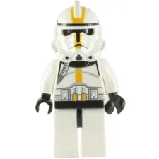 Lego Star Wars CLONE TROOPER EP. 3 Yellow Markings - Minifigure -7655 D47