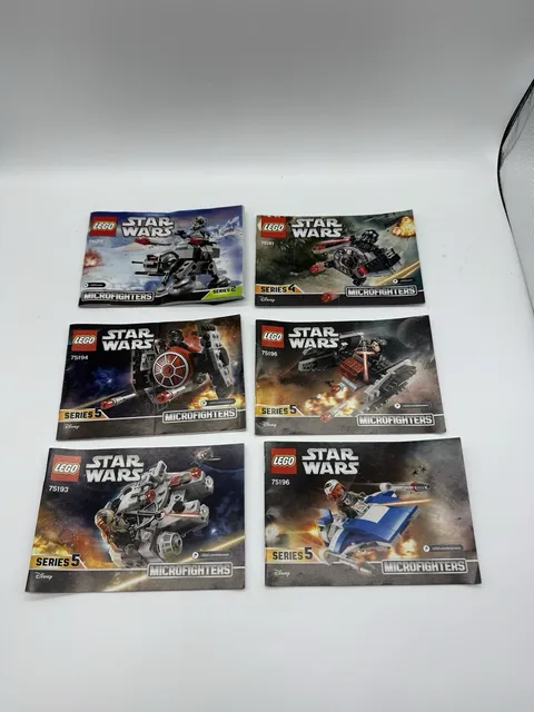 LEGO Star Wars Instruction Manual Lot 75161 75196 75193 75194 75075