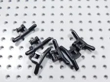 LEGO Lot of 6 Black Handlebars Accessory Utensil Minifig BI
