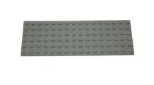 Lego® TRAIN Railway 9V RC Plate Waggon Carriage Base 16x6 GREY