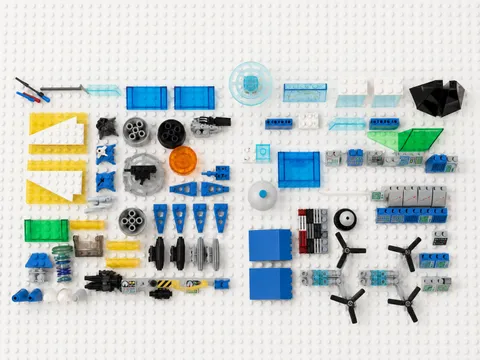 Lot of Vintage LEGO Space Pieces: Computers, Boosters, Windows, Wings + More!