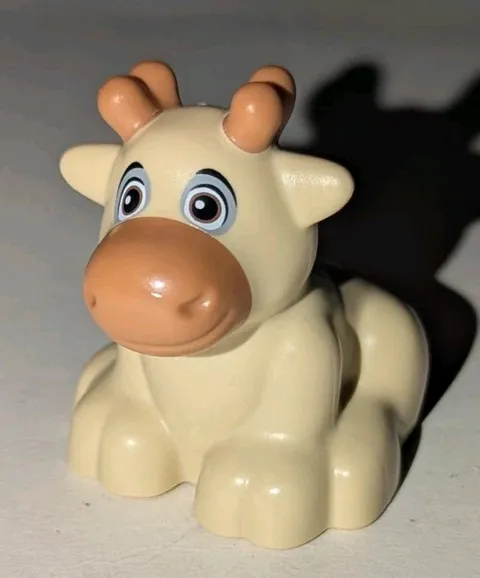 Lego Duplo Baby Sven Frozen Tan Reindeer Sitting Minifigure Figure Animal HTF