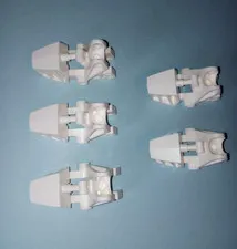 5 Bionicle Lego White 32475 Foot Feet Vahki style Genuine Lego Parts WYSIWYG