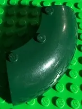 Lego 6x6x2 Round Corner Brick Dark Green