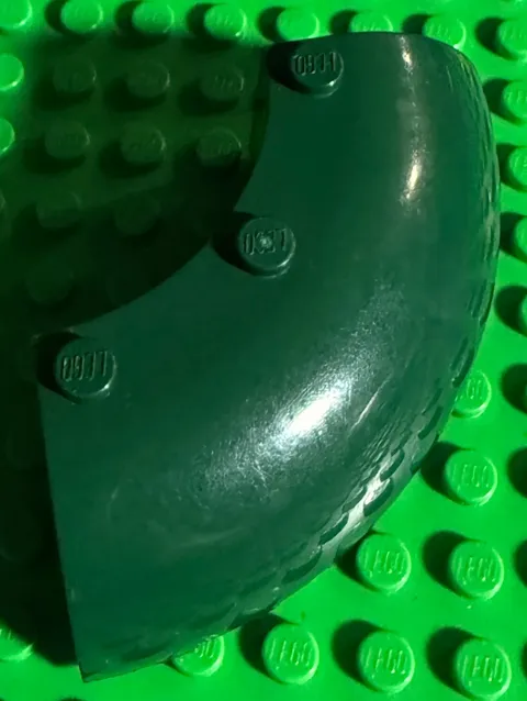 Lego 6x6x2 Round Corner Brick Dark Green