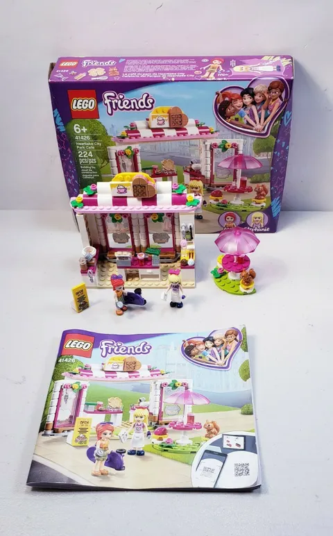 Lego Friends Heartlake City Park Café 41426 Complete with Manual 