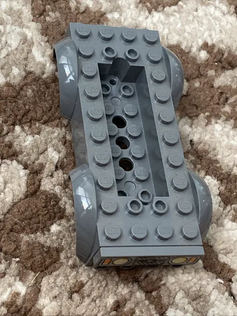 LEGO 11650c02 Vehicle Base Mudguards 6x2 Recessed Center Dark Bluish Gray x1