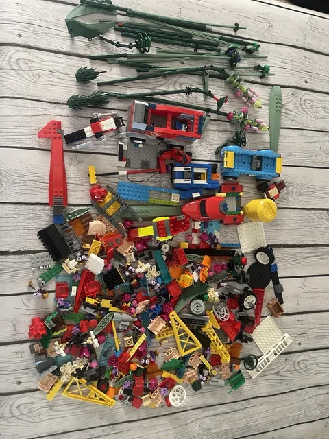 LEGO 3 lbs Pounds Bulk Lot of Loose Mixed Lego Bricks Pieces Vehicles Parts