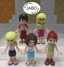 (L 15 / 13 / 3) Lego Friends 5 Figures Minifigures