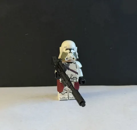 LEGO Star Wars Commander Bacara minifigure custom pad printed