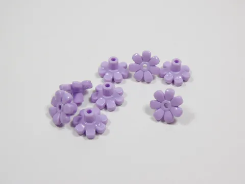 LEGO Lot of 8 Lilac Light Purple Flowers w/ Pin Plants Minifig S9